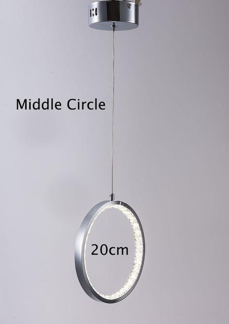 Chae - Crystal Rings LED Pendant Light